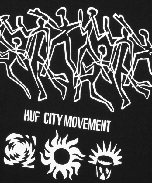 HUF(ハフ)の「MOVEMENT LS TEE / HUF ハフ Tシャツ 長袖 ロンT(Tシャツ/カットソー・メンズ・ホワイト/ブラック・XX-LARGE/X-LARGE/LARGE/MEDIUM/SMALL)」の13枚目の写真