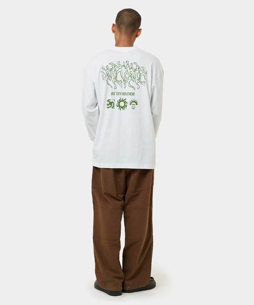 HUF(ハフ)の「MOVEMENT LS TEE / HUF ハフ Tシャツ 長袖 ロンT(Tシャツ/カットソー・メンズ・ホワイト/ブラック・XX-LARGE/X-LARGE/LARGE/MEDIUM/SMALL)」の11枚目の写真