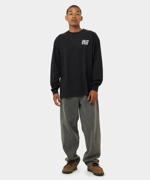 ☆HUF（ハフ）☆ ACTION HERO L/S TEE   (長袖シャツ） HUF tシャツ 「HUF」ハフ 40HUF 97 L/S TEE 長袖 ロングスリーブ