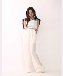 Fallin' | Sailor coller short tops(Tシャツ/カットソー)