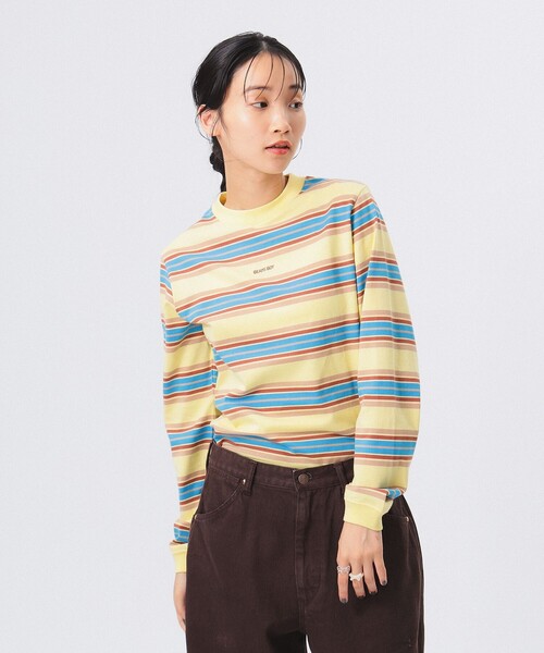 BEAMS BOY（ビームスボーイ）の「ボーイ エンブロイダリー ボーダー ロングスリーブ Tシャツ（Tシャツ/カットソー・レディース・クリーム/ホワイト系その他7/ネイビー・1/2）」の12枚目の写真