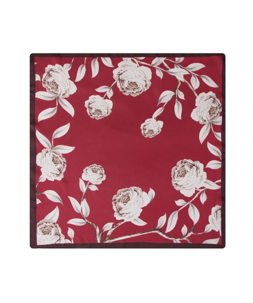 Julia Boutique（ジュリアブティック）の「70×70cmサイズ・ヴィンテージ風サテン生地スカーフ/100019（バンダナ/スカーフ・レディース・R/A/F/E/D/C/B/Q/P/O/N/M/L/K/J/I/H/G/V/U/T/S・ONE）」の10枚目の写真