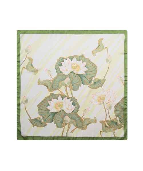 Julia Boutique（ジュリアブティック）の「70×70cmサイズ・ヴィンテージ風サテン生地スカーフ/100019（バンダナ/スカーフ・レディース・R/A/F/E/D/C/B/Q/P/O/N/M/L/K/J/I/H/G/V/U/T/S・ONE）」の14枚目の写真