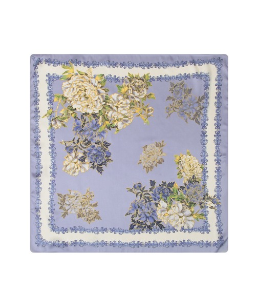 Julia Boutique（ジュリアブティック）の「70×70cmサイズ・ヴィンテージ風サテン生地スカーフ/100019（バンダナ/スカーフ・レディース・R/A/F/E/D/C/B/Q/P/O/N/M/L/K/J/I/H/G/V/U/T/S・ONE）」の15枚目の写真