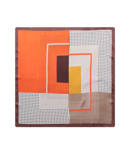 Julia Boutique（ジュリアブティック）の「70×70cmサイズ・ヴィンテージ風サテン生地スカーフ/100019（バンダナ/スカーフ・レディース・R/A/F/E/D/C/B/Q/P/O/N/M/L/K/J/I/H/G/V/U/T/S・ONE）」の20枚目の写真