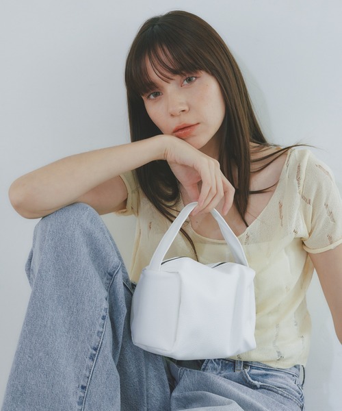 BARRETTA（バレッタ）の「スクエアハンドバッグ（ハンドバッグ・レディース・ブラック/ホワイト・FREE）」の7枚目の写真