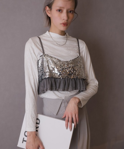 スパンコールビスチェ（キャミソール）｜Girly Doll（ガーリー