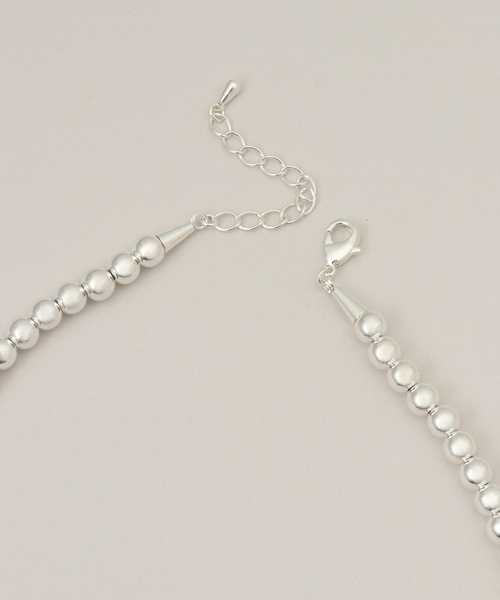 SLOBE IENA（スローブイエナ）の「《追加3》SLOBE メタルビーズショートネックレス（ネックレス・レディース・シルバー・FREE）」の7枚目の写真