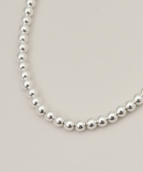 SLOBE IENA（スローブイエナ）の「《追加3》SLOBE メタルビーズショートネックレス（ネックレス・レディース・シルバー・FREE）」の8枚目の写真