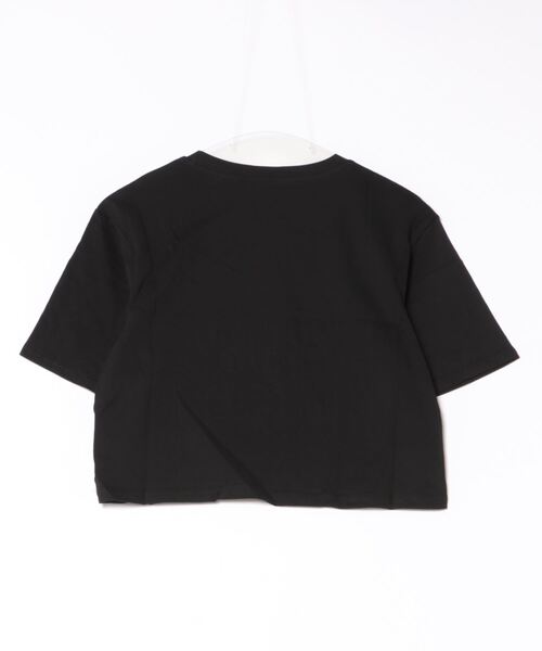 GORGE(ゴージ)の「《ショート丈×立体ロゴ》レディース 半袖 Tシャツ クロップド丈 カジュアル 春夏秋(Tシャツ/カットソー・レディース・オフホワイト/ブラック・F)」の10枚目の写真