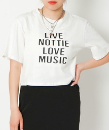 《ショート丈×立体ロゴ》レディース 半袖 Tシャツ クロップド丈 カジュアル 春夏秋