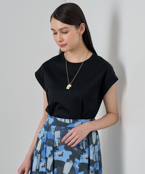 セール】コットンスムースフレンチスリーブプルオーバー（Tシャツ  