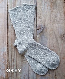 Put on socks（プットオンソックス）の「【Put on socks プットオンソックス】"Grain"グレイン　コットンリネンジャンボスラブソックス（ソックス/靴下）」