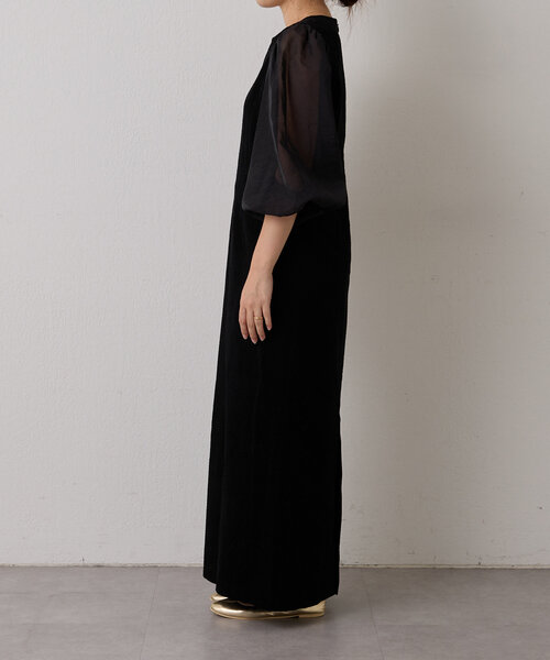 gemeil（ジェムイル）の「シアースリーブワンピース（IF-184）（ワンピース・レディース・ホワイト/ブラック・SHORT/MEDIUM/SMALL）」の18枚目の写真