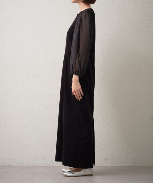 gemeil（ジェムイル）の「シアースリーブワンピース（IF-184）（ワンピース・レディース・ホワイト/ブラック・SHORT/MEDIUM/SMALL）」の21枚目の写真