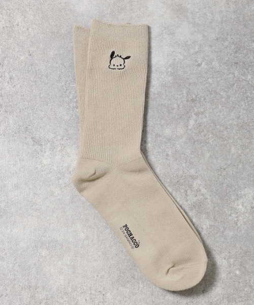 LEPSIM（レプシィム）の「【サンリオキャラクターズ】刺繍ソックス　131664（ソックス/靴下・レディース・ベージュ/ブラック/オフホワイト/チャコールグレー・ONE SIZE）」の4枚目の写真