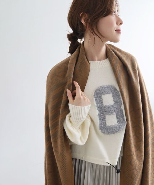 le.coeur blanc(ルクールブラン)の「《WEB限定アイテム》ジオメトリック柄ストール(ストール/ショール・レディース・ホワイト系その他2/ブラウン系その他3/ブルー系その他2・FREE)」の15枚目の写真