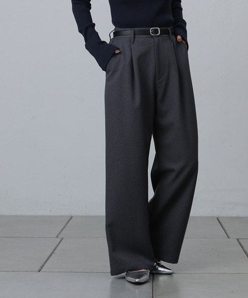 COLONY 2139（コロニートゥーワンスリーナイン）の「ウールライクタックワイドパンツ（スラックス・レディース・ブラック/グレー/チャコールグレー・SMALL/MEDIUM）」の14枚目の写真