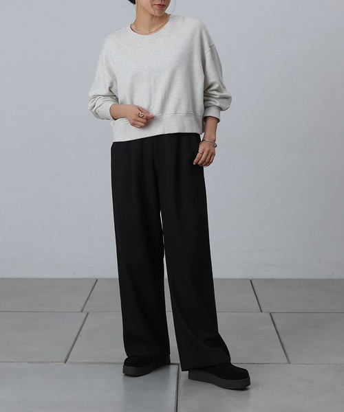 COLONY 2139（コロニートゥーワンスリーナイン）の「ウールライクタックワイドパンツ（スラックス・レディース・ブラック/グレー/チャコールグレー・SMALL/MEDIUM）」の9枚目の写真