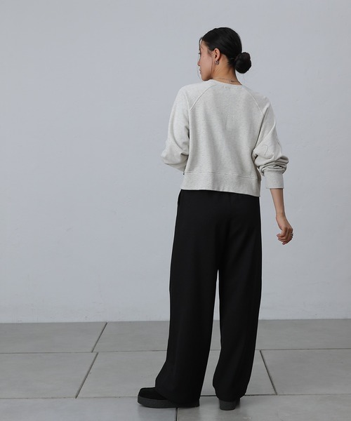 COLONY 2139（コロニートゥーワンスリーナイン）の「ウールライクタックワイドパンツ（スラックス・レディース・ブラック/グレー/チャコールグレー・SMALL/MEDIUM）」の10枚目の写真