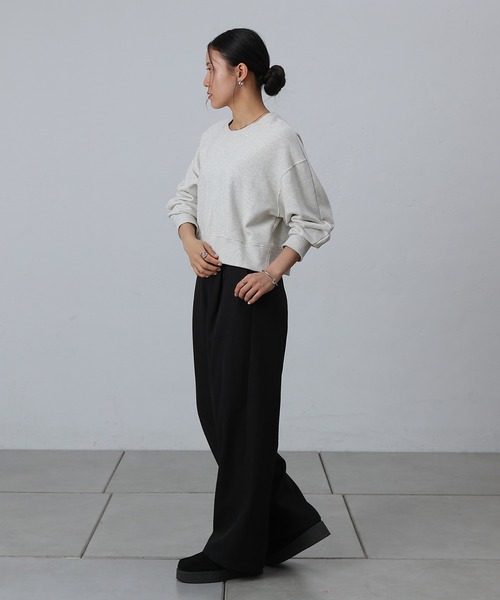 COLONY 2139（コロニートゥーワンスリーナイン）の「ウールライクタックワイドパンツ（スラックス・レディース・ブラック/グレー/チャコールグレー・SMALL/MEDIUM）」の11枚目の写真