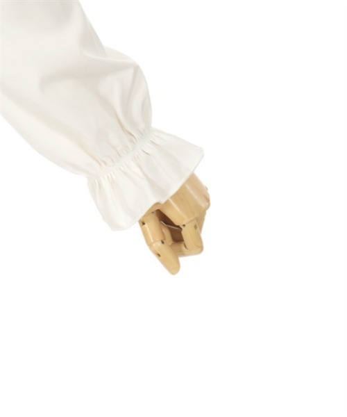 axes femme POETIQUE（アクシーズファムポエティック）の「ピンタックリボン丸襟ブラウス（シャツ/ブラウス・レディース・キナリ/ブラウン/ブラック・MEDIUM）」の8枚目の写真