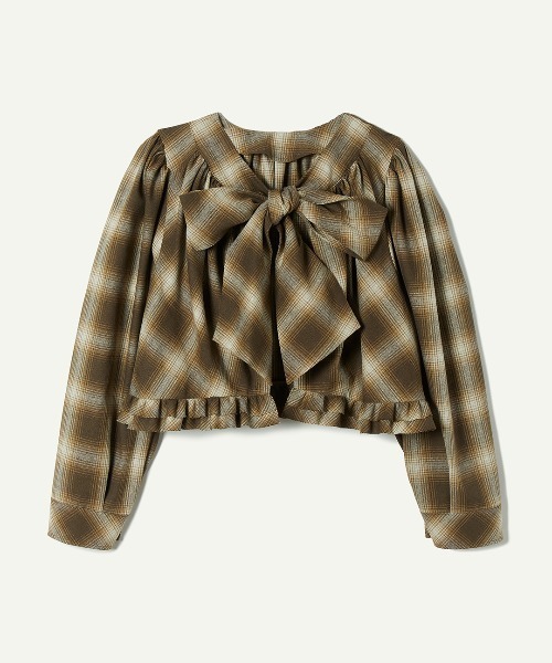 leinwande（ラインヴァンド）の「Ribbon Shirts（シャツ/ブラウス