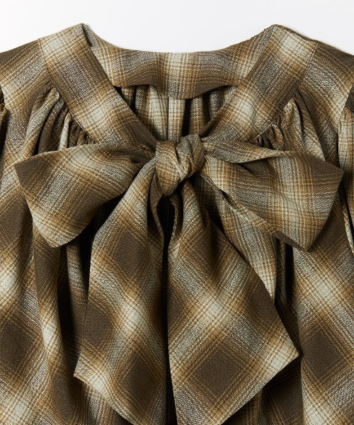 leinwande（ラインヴァンド）の「Ribbon Shirts（シャツ/ブラウス・レディース・その他/ブラック・FREE）」の5枚目の写真