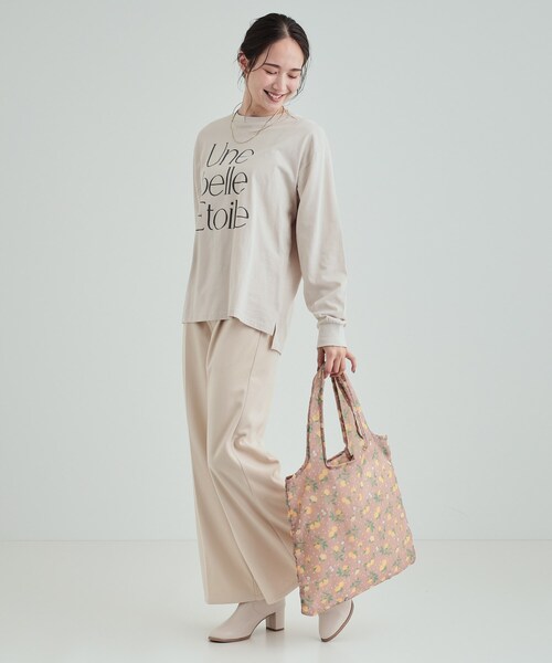 SHOO・LA・RUE（シューラルー）の「◆【柚子】エコバッグ（エコバッグ/サブバッグ・レディース・サンドベージュ/ネイビー・00）」の15枚目の写真