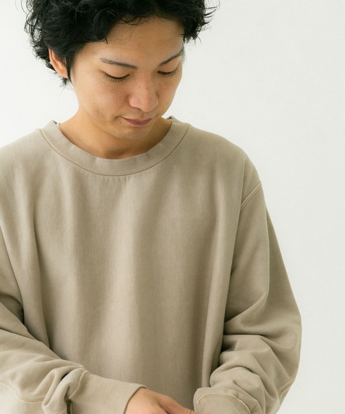 EKAL(エカル)の「ピグメントスウェットプルオーバー(スウェット・メンズ・ブラック/レッド/ベージュ・MEDIUM/LARGE)」の4枚目の写真