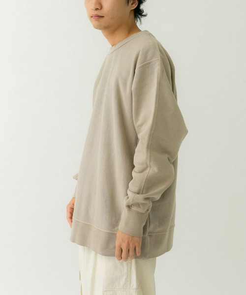 EKAL(エカル)の「ピグメントスウェットプルオーバー(スウェット・メンズ・ブラック/レッド/ベージュ・MEDIUM/LARGE)」の5枚目の写真