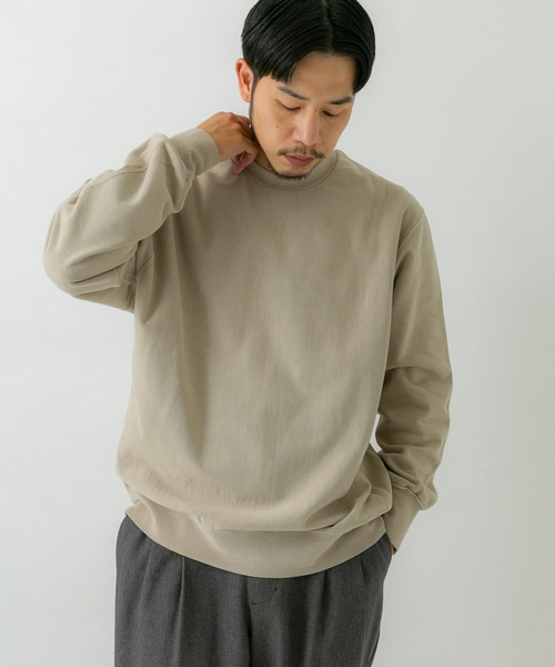 EKAL(エカル)の「ピグメントスウェットプルオーバー(スウェット・メンズ・ブラック/レッド/ベージュ・MEDIUM/LARGE)」の13枚目の写真