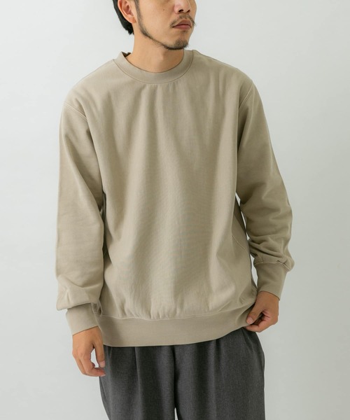 EKAL(エカル)の「ピグメントスウェットプルオーバー(スウェット・メンズ・ブラック/レッド/ベージュ・MEDIUM/LARGE)」の14枚目の写真