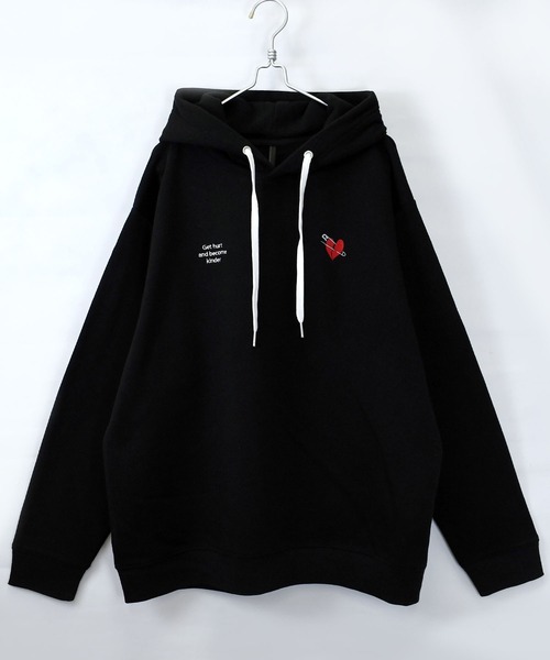 パーカー・フーディ FAMILY FIRST FW24 SWEATER HOODIE MONOGRAM (SWF2401 BK) Shop First Row Graphic Patch Fleece Pullover Hoodie