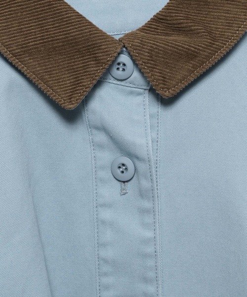 LOWRYS FARM（ローリーズファーム）の「カバーオールショートシャツ　135691（テーラードジャケット・レディース・ブラック/アイボリー/ブルー・FREE）」の15枚目の写真