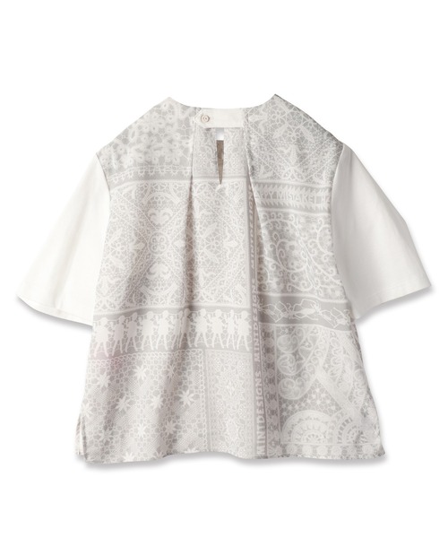 mintdesigns（ミントデザインズ）の「LACE COLLAGE TOPS / レースコラージュトップス（Tシャツ/カットソー・レディース・ブラック/グレー・2）」の9枚目の写真