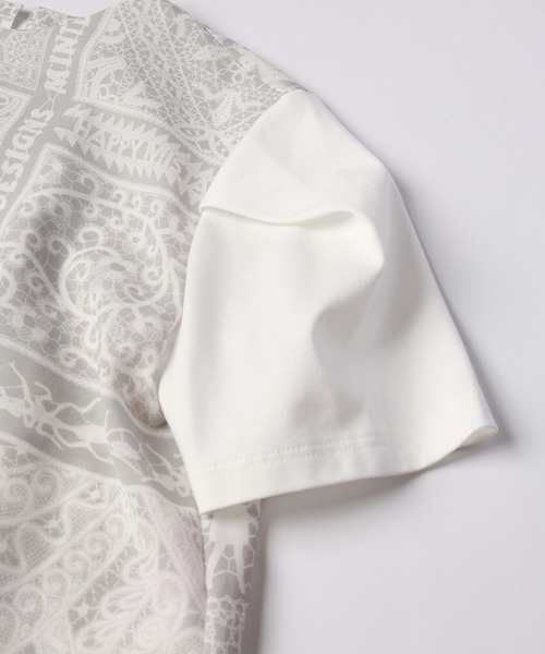 mintdesigns（ミントデザインズ）の「LACE COLLAGE TOPS / レースコラージュトップス（Tシャツ/カットソー・レディース・ブラック/グレー・2）」の11枚目の写真