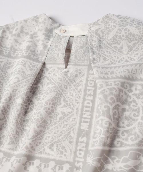 mintdesigns（ミントデザインズ）の「LACE COLLAGE TOPS / レースコラージュトップス（Tシャツ/カットソー・レディース・ブラック/グレー・2）」の13枚目の写真