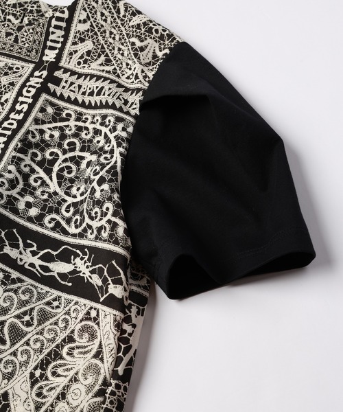mintdesigns（ミントデザインズ）の「LACE COLLAGE TOPS / レースコラージュトップス（Tシャツ/カットソー・レディース・ブラック/グレー・2）」の16枚目の写真