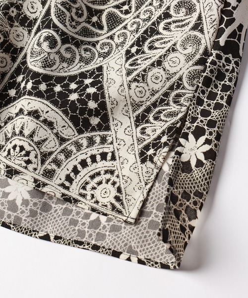 mintdesigns（ミントデザインズ）の「LACE COLLAGE TOPS / レースコラージュトップス（Tシャツ/カットソー・レディース・ブラック/グレー・2）」の17枚目の写真