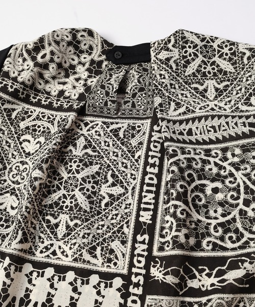 mintdesigns（ミントデザインズ）の「LACE COLLAGE TOPS / レースコラージュトップス（Tシャツ/カットソー・レディース・ブラック/グレー・2）」の19枚目の写真