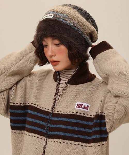 完売EDIT.FOR LULUアルパカMIXシャギーニットキャップネイビー EDIT. FOR LULU アルパカMIXシャギーニットキャップ - メルカリ