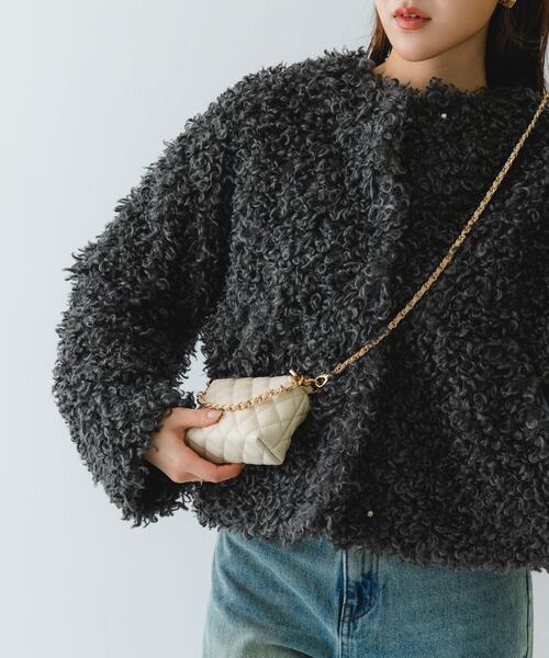 RODE SKO（ロデスコ）の「ナノバッグ(キルティングチェーン)（ショルダーバッグ・レディース・ホワイト・ONE）」の9枚目の写真