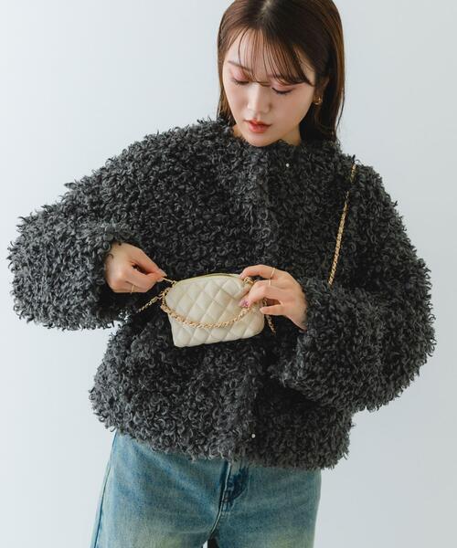 RODE SKO（ロデスコ）の「ナノバッグ(キルティングチェーン)（ショルダーバッグ・レディース・ホワイト・ONE）」の10枚目の写真