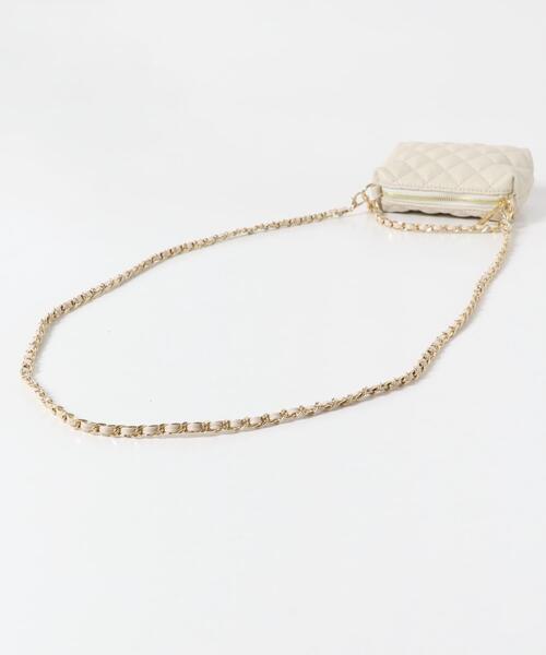 RODE SKO（ロデスコ）の「ナノバッグ(キルティングチェーン)（ショルダーバッグ・レディース・ホワイト・ONE）」の18枚目の写真