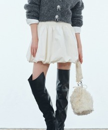 LILY BROWN | シャーリングバルーンミニスカート(スカート)