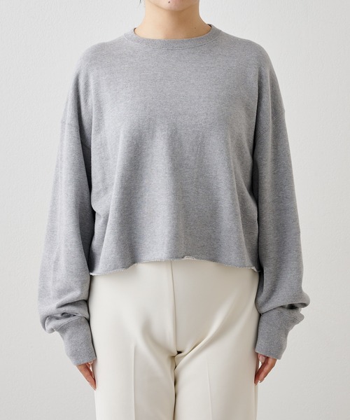 Whim Gazette（ウィムガゼット）の「ウォッシュ裏毛プルオーバー（スウェット・レディース・ベージュ/ピンク/グレー・FREE）」の18枚目の写真