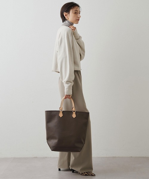 Whim Gazette（ウィムガゼット）の「ウォッシュ裏毛プルオーバー（スウェット・レディース・ベージュ/ピンク/グレー・FREE）」の19枚目の写真