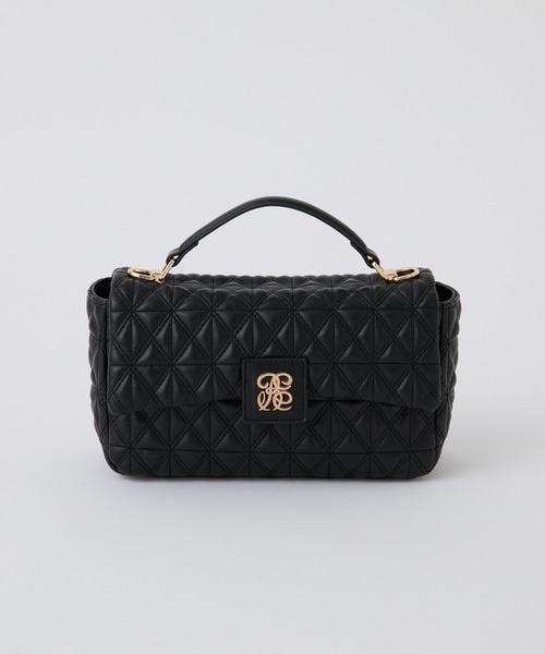 one after another NICE CLAUP(ワンアフターアナザーナイスクラップ)の「エンブレム付きキルティングショルダーバッグ(ショルダーバッグ・レディース・ブラウン/ブラック/アイボリー・FREE)」の3枚目の写真