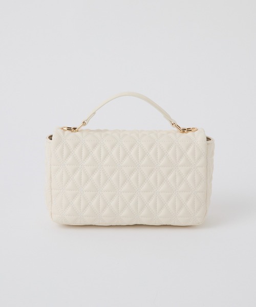 one after another NICE CLAUP(ワンアフターアナザーナイスクラップ)の「エンブレム付きキルティングショルダーバッグ(ショルダーバッグ・レディース・ブラウン/ブラック/アイボリー・FREE)」の8枚目の写真